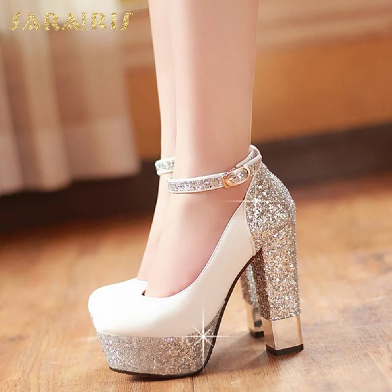 Overstock Sale Top Quality High Heels Wedding Bride Shoes