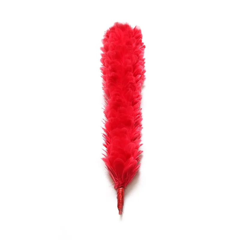 Weekend Special Feather Bonnet Hackle Rose Red 12 Inches