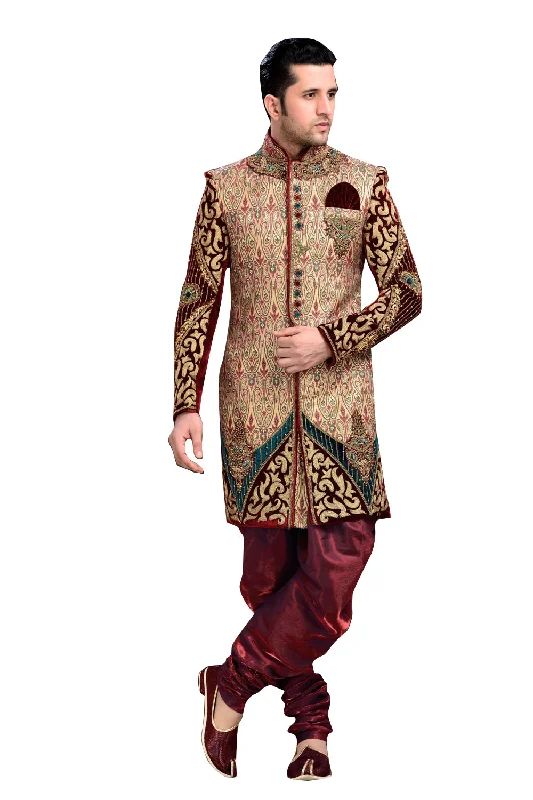 Mega Sale Traditional Multiple Brocade Jamawar And Velvet Indian Wedding Sherwani For Men