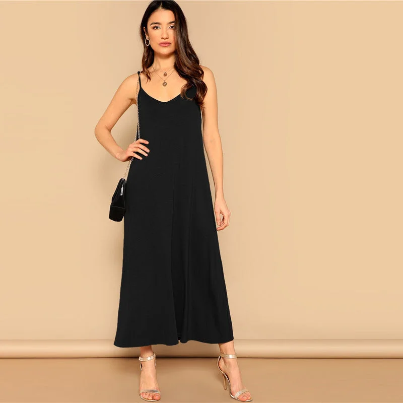 Price Fest Women's Summer Casual Sleeveless Maxi Dress With Pockets