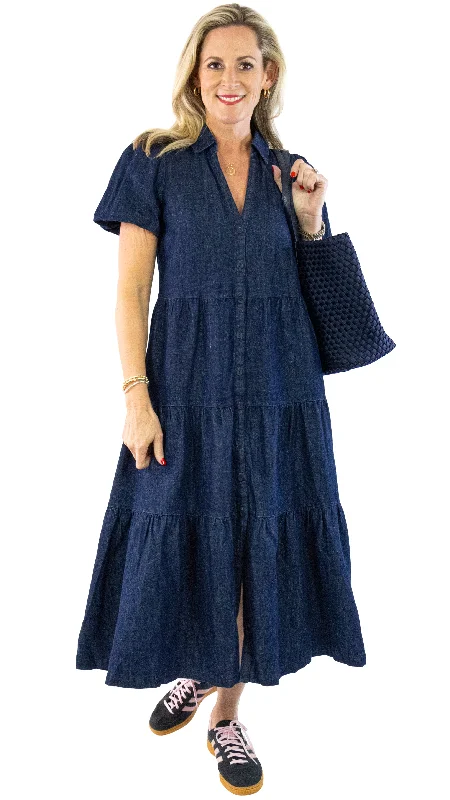 Mega Deal Havana Dress - Indigo Denim