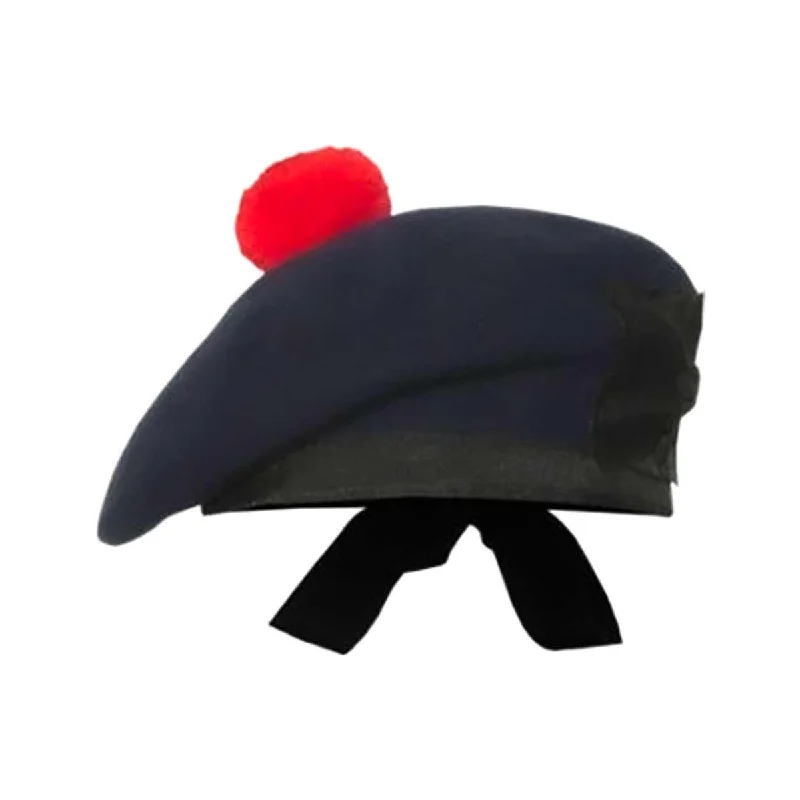 Stock Up and Save Plain Balmoral Cap Navy Blue Color