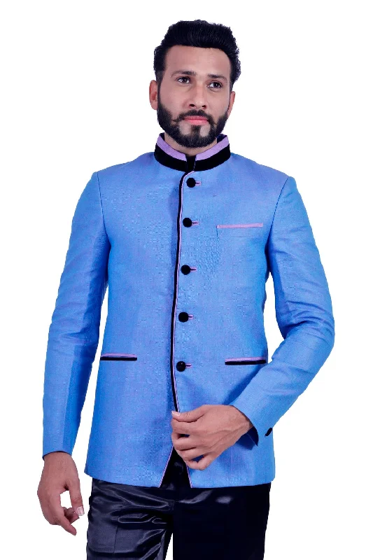 Major Savings Surf Blue Blazer for Men