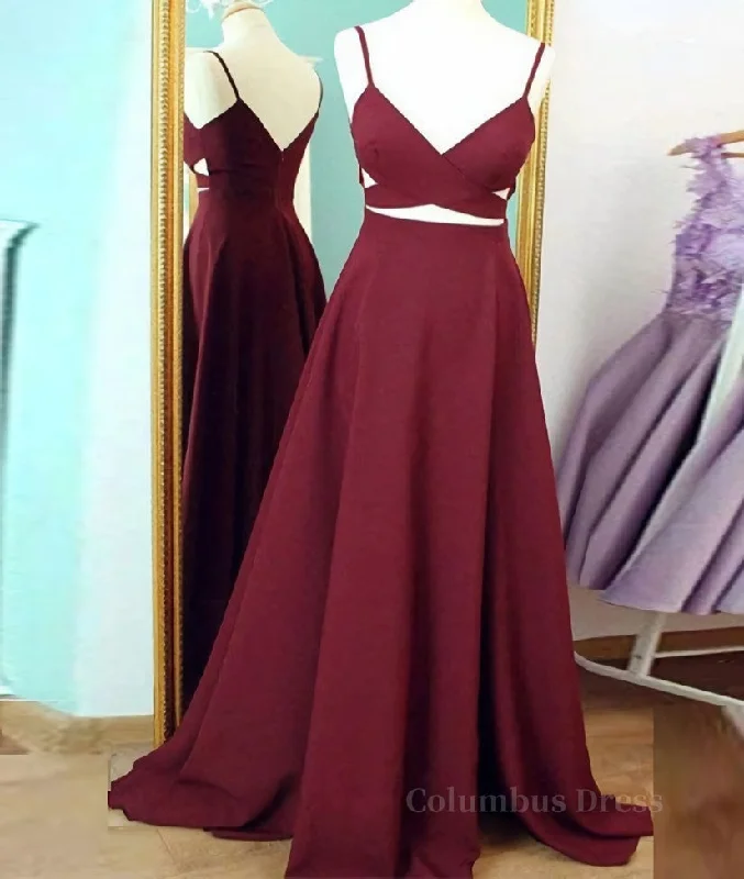Exclusive Online Offer Unique Sexy Two Pieces Long Burgundy Corset Prom Dresses, Burgundy Evening Dresses outfit Exclusive Online Offer Unique Sexy Two Pieces Long Burgundy Corset Prom Dresses, Burgundy Evening Dresses outfit