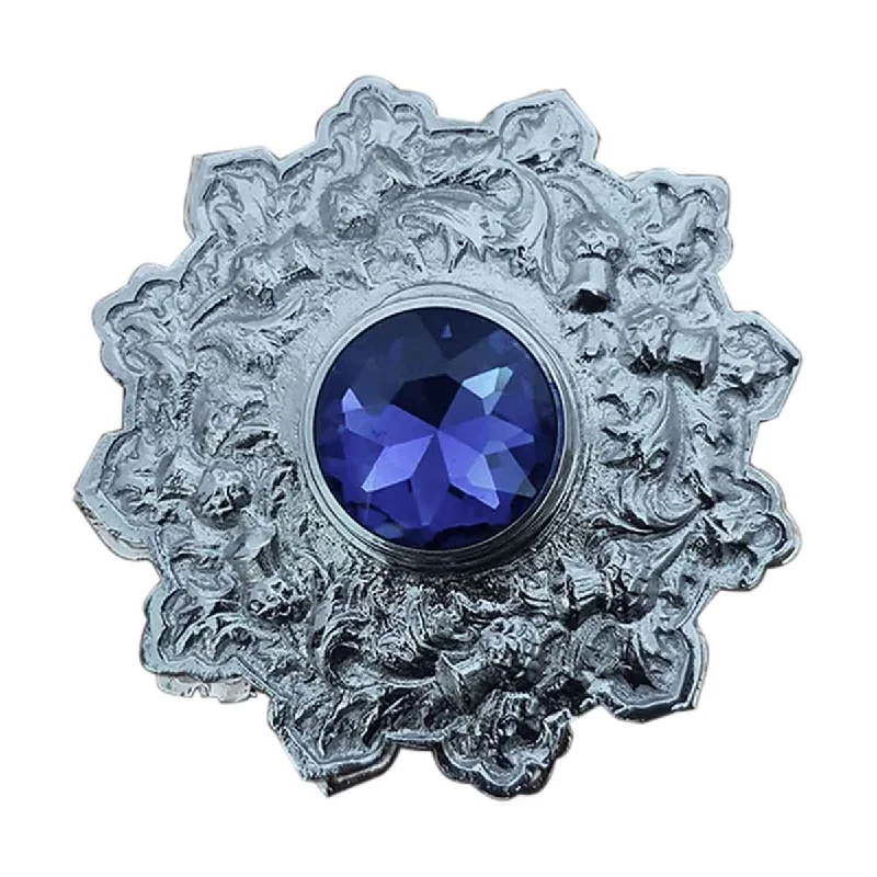 Buy Now Plaid Brooch Blue Stone Star Style