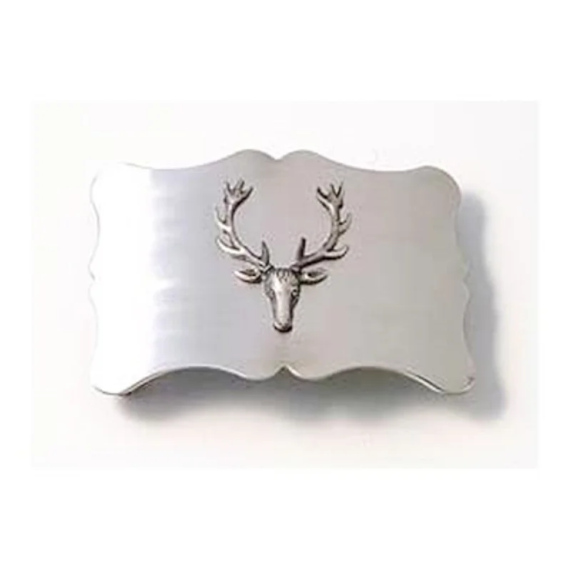 Daily Deals Plain Stag Head Badge Buckle