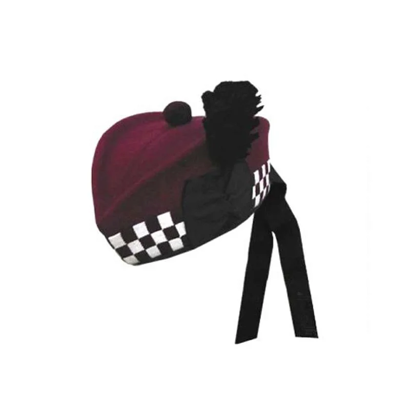 Today Only Maroon Glengarry White Maroon Diced