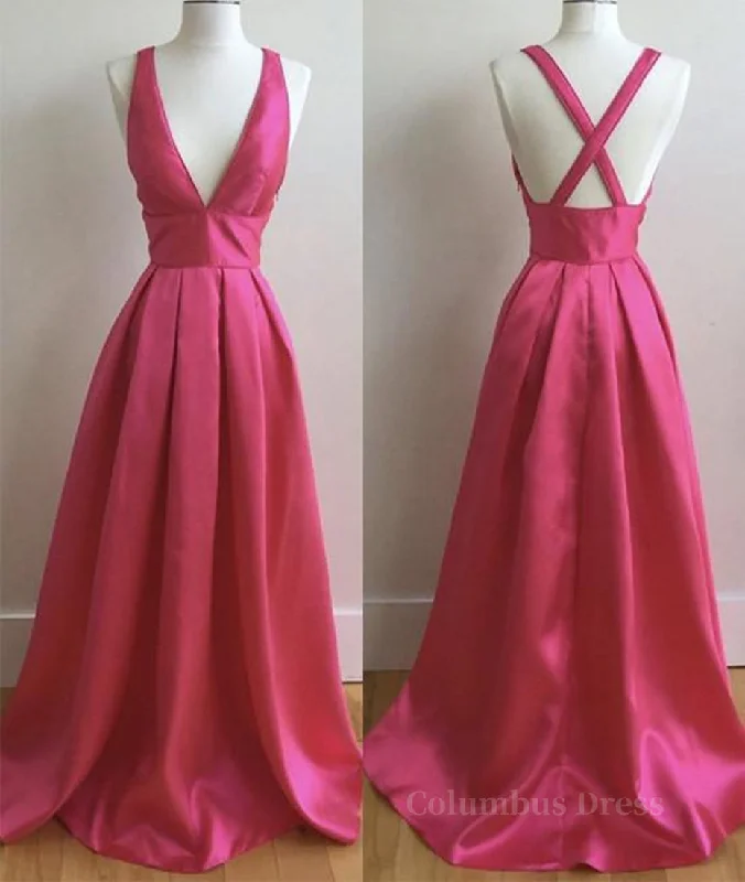 Great Bargains Simple V Neck Pleated Satin Long Corset Prom Dresses, V Neck Evening Dresses, Corset Formal Dresses, Graduation Dresses outfit Great Bargains Simple V Neck Pleated Satin Long Corset Prom Dresses, V Neck Evening Dresses, Corset Formal Dresses, Graduation Dresses outfit