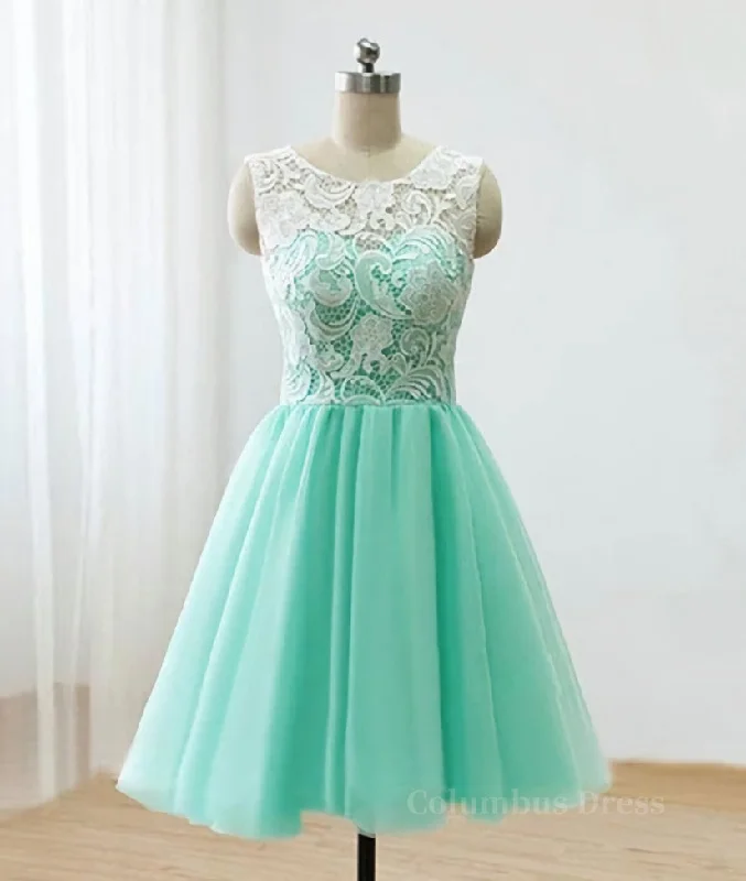 Instant Savings Pretty Round-Neck Lace Tulle Short Green Corset Prom Dresses, Lace Corset Homecoming Dresses outfit Instant Savings Pretty Round-Neck Lace Tulle Short Green Corset Prom Dresses, Lace Corset Homecoming Dresses outfit