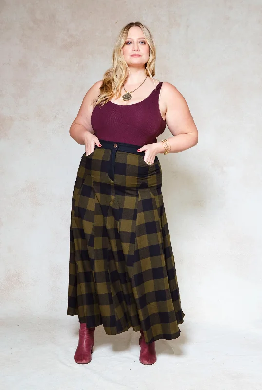 flannel-dark-green