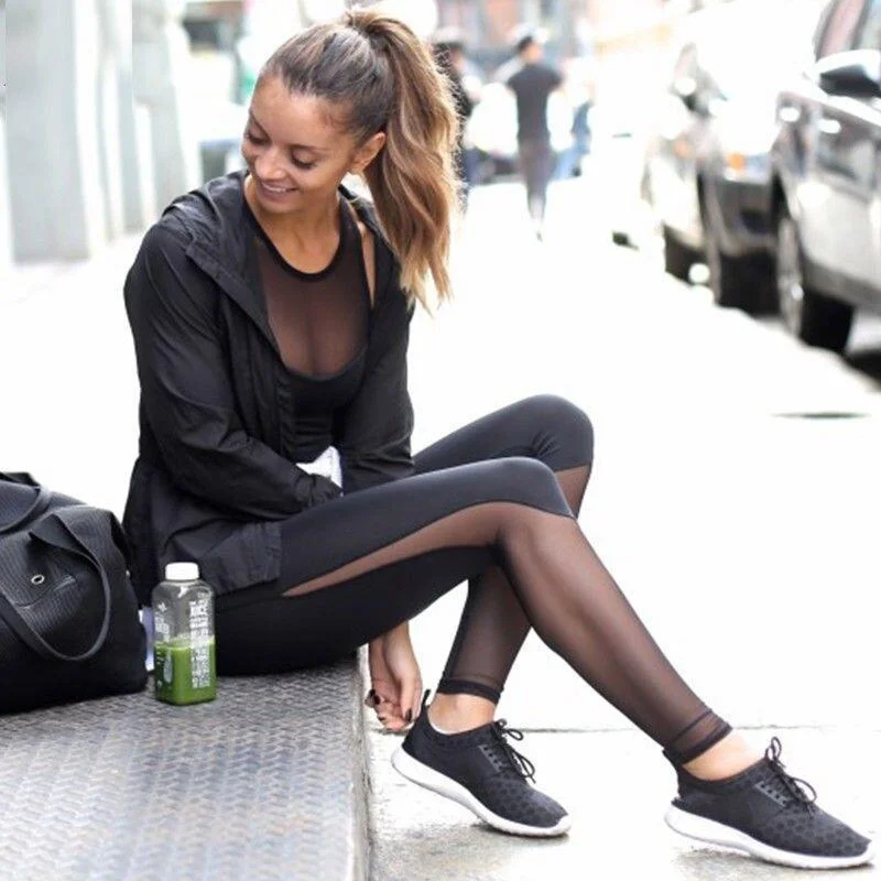 Discount Deals Women's sports mesh yoga pants