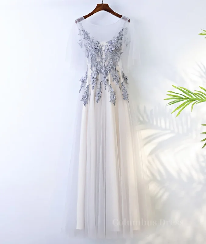 Massive Deals A Line Round Neck Short Sleeves Lace Corset Prom Dresses With Appliques, Lace Corset Formal Dresses outfit Massive Deals A Line Round Neck Short Sleeves Lace Corset Prom Dresses With Appliques, Lace Corset Formal Dresses outfit