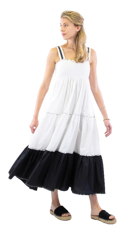 Season Finale Sale Rita Dress - White / Black