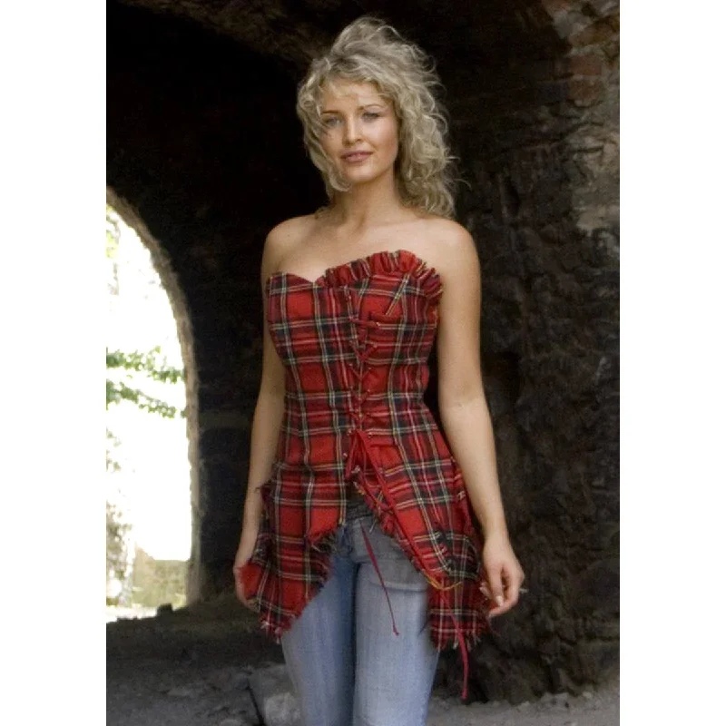 Price Rollback Acrylic Wool Tartan Corset Bella Plaid