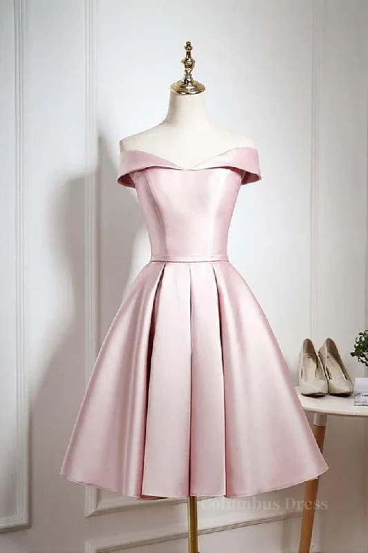 Online Only Off The Shoulder Pink Corset Homecoming Dresses Short Corset Prom Dresses, Off Shoulder Graduation Dresses, Corset Formal Dresses, Evening Dresses outfit Online Only Off The Shoulder Pink Corset Homecoming Dresses Short Corset Prom Dresses, Off Shoulder Graduation Dresses, Corset Formal Dresses, Evening Dresses outfit