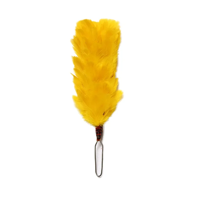Warehouse Sale Feather Hackle Yellow 4 Inches