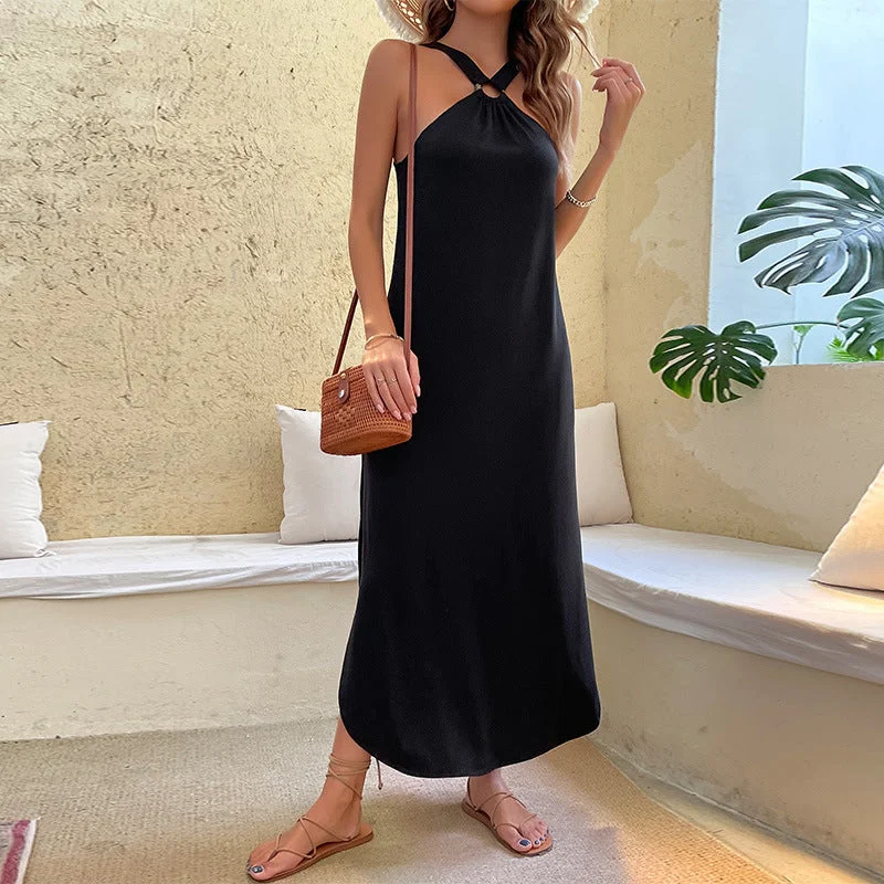 Shop and Save Strap Dress Sleeveless Off Shoulder Dress