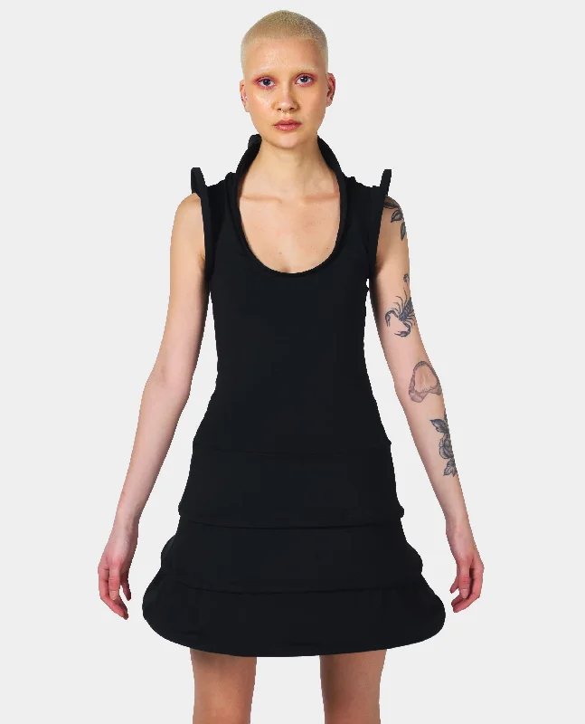 Savings Bonanza CYBERLAB ENTRAPMENTED DRESS BLACK