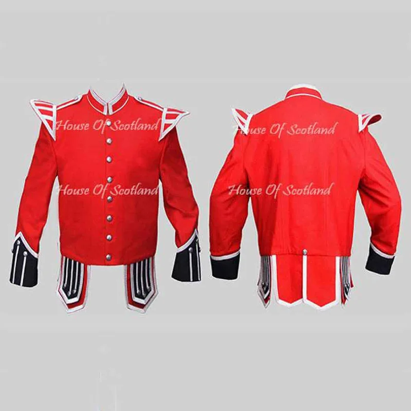 Instant Discount Red Military Doublet Blazer Wool Black Cuffs And Flaps Silver Braid Instant Discount Red Military Doublet Blazer Wool Black Cuffs And Flaps Silver Braid