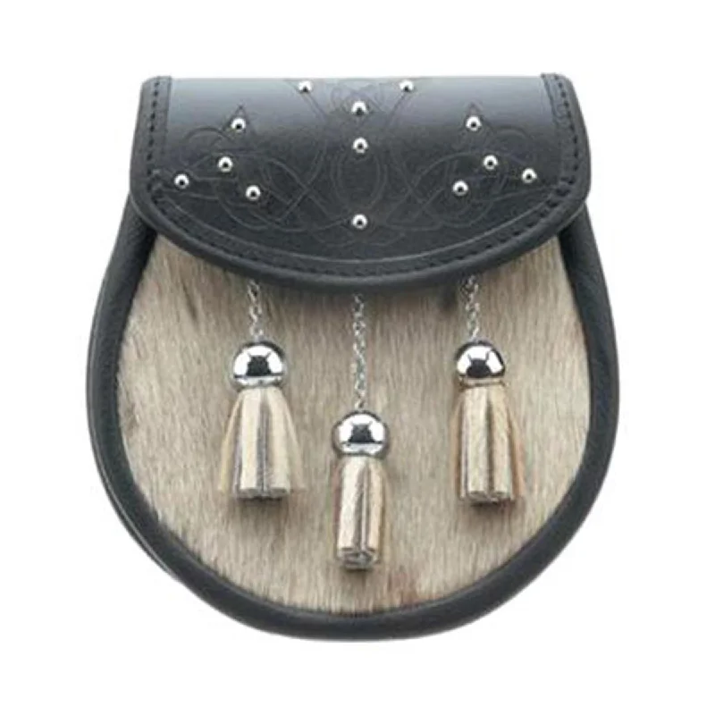 Limited Time Semi Dress Sealskin Sporran3 Tassels With Chain Belt