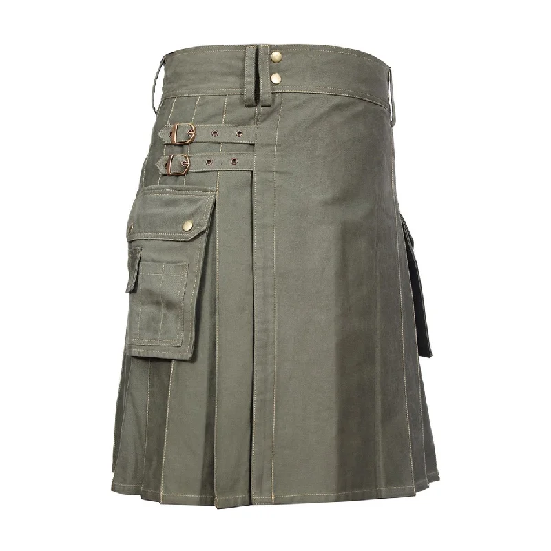 Fantastic Offers Classic Men Utility Kilt Heavy Cotton