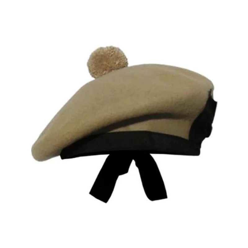 Limited Edition Plain Balmoral Cap Tan Color