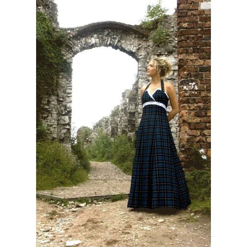 Weekend Special Tartan Evening Dress Shaira
