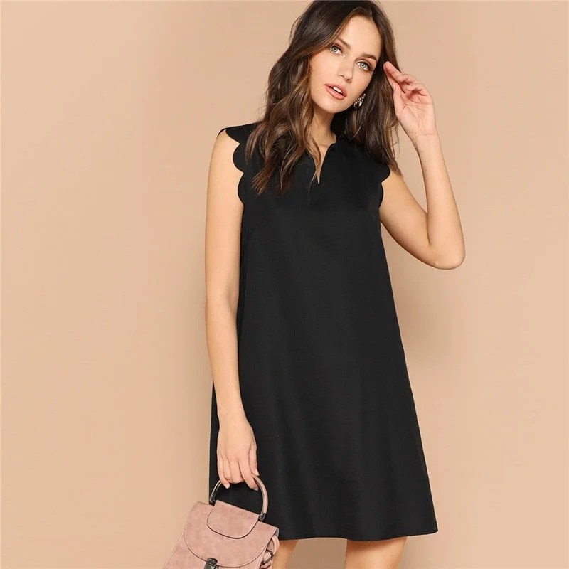 Bonus Savings Women's Summer Casual V-Neck Sleeveless Loose Dress