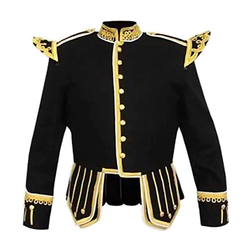 Bargain Bin Black Doublet Fancy With Gold Braid And White Piping