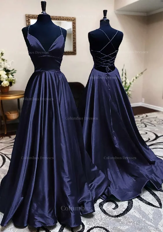 Special Discount A-line V Neck Spaghetti Straps Long/Floor-Length Charmeuse Prom Dress With Pleated Special Discount A-line V Neck Spaghetti Straps Long/Floor-Length Charmeuse Prom Dress With Pleated