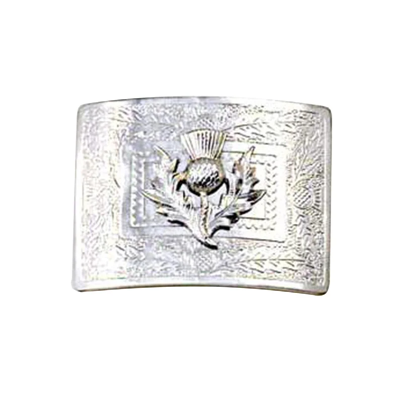 Best Bargains Embossed Thistle Flower Badge Waist Belt Buckle