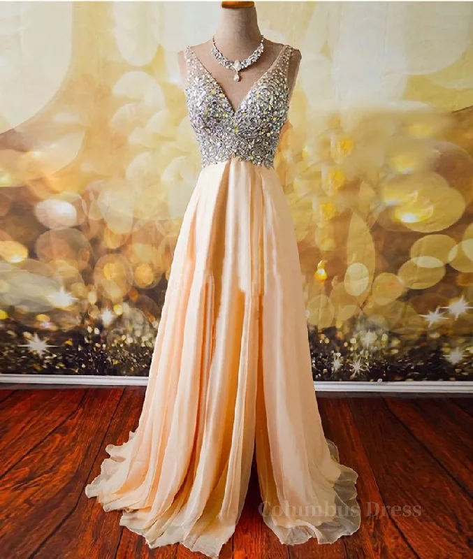 While Supplies Last V Neck And V Back Sequins Chiffon Corset Prom Dresses, Long Corset Formal Dresses, Evening Dresses outfit While Supplies Last V Neck And V Back Sequins Chiffon Corset Prom Dresses, Long Corset Formal Dresses, Evening Dresses outfit