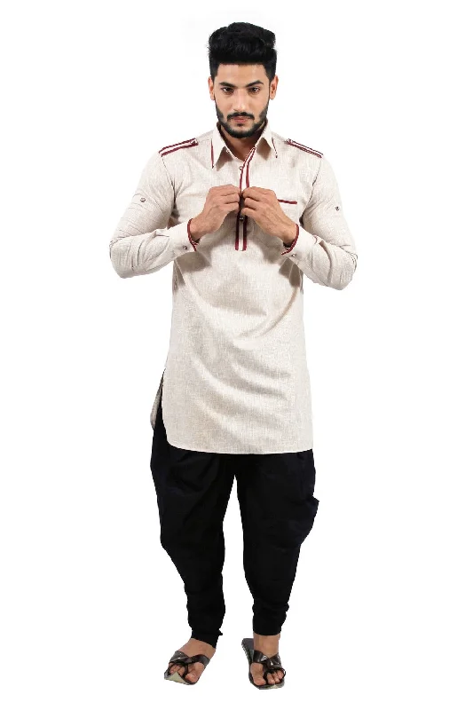 Great Deals Saris and Things Almond Pathani Suit for Men
