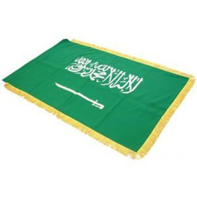Best Deals Saudi Arabia Full Size Double Sided Hand Embroidered Flag