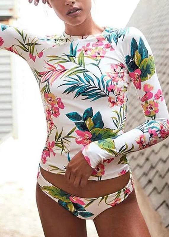 Exclusive Deal New Printed Long Sleeved Sexy Swimwear Sets For Women VC003