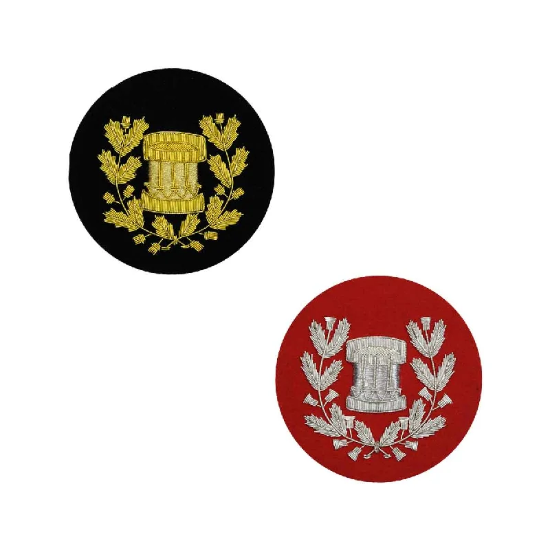 Major Savings Drum Major Badge Gold or Silver Bullion Hand Embroidered