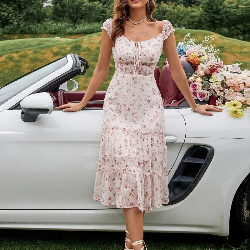 Referral Discount Ditsy Floral Knot Dress