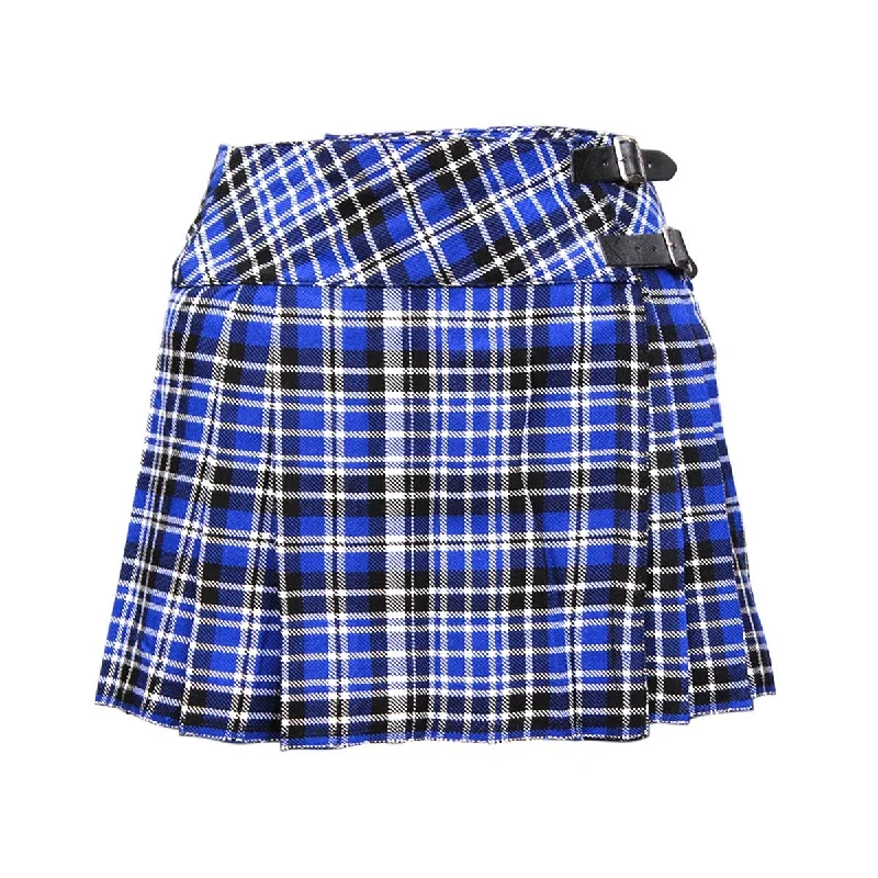 Final Clearance Acrylic Wool Ladies Tartan Billie Kilt Pleated