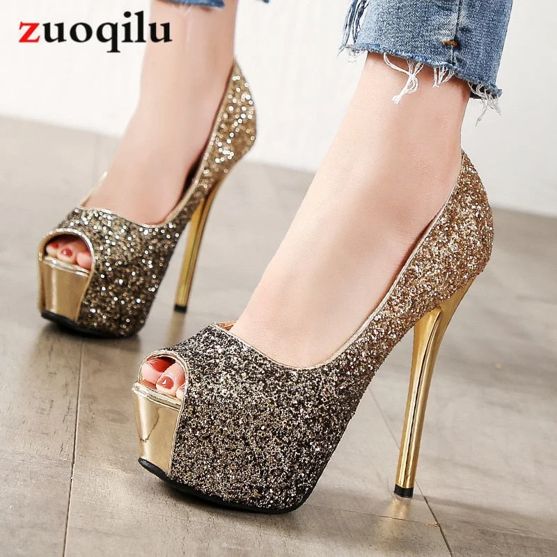 Holiday Sale Woman Peep Toe Pumps Women Shoes