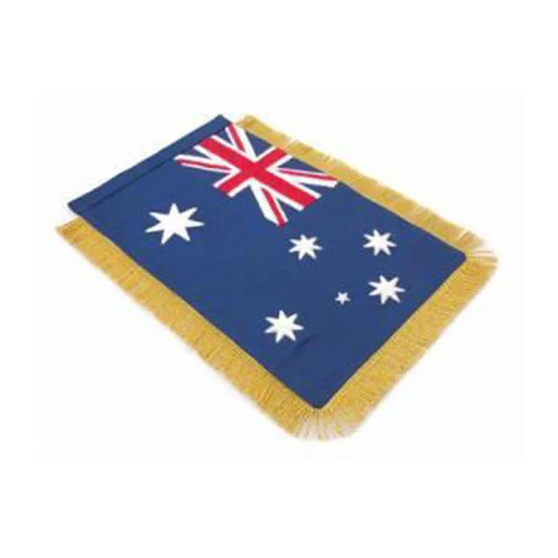 Value Deals Australia Table Size Double Sided Hand Embroidered Flag