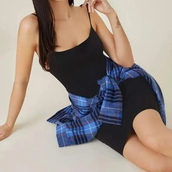 Overstock BASICS Solid Bodycon Dress