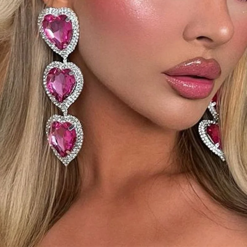 Price Drop Sexy Street Flash Drilling Rhinestone Earrings YE9870