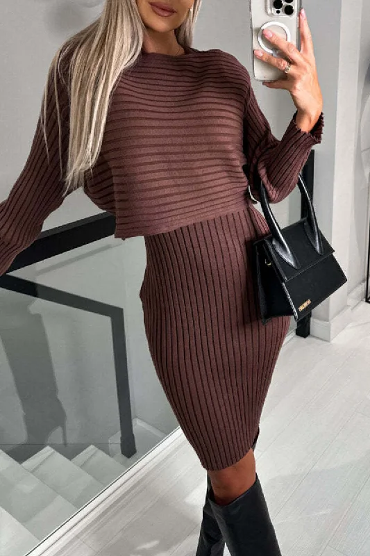 Buy Now Sexy Solid O Neck Long Sleeve Two Pieces TY8523