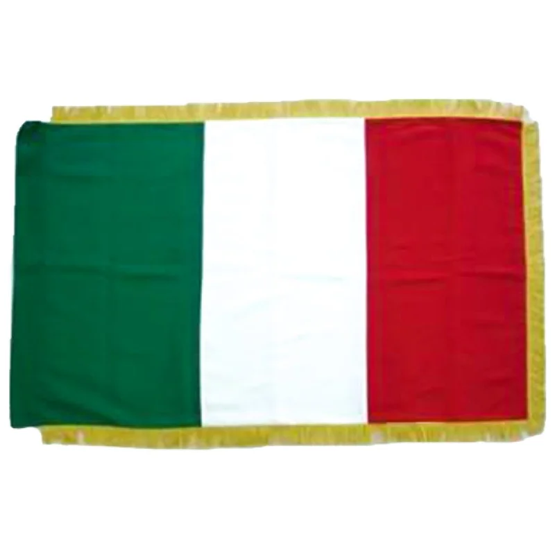 Daily Specials Italy Full Size Double Sided Hand Embroidered Flag