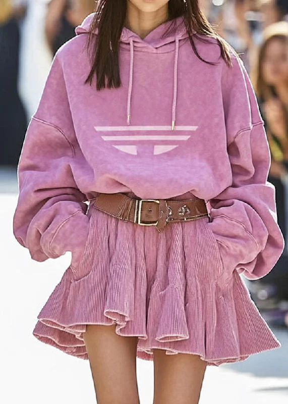 While Supplies Last New Pink Hooded Sweatshirt And Skirts Cotton Two Pieces Set Fall RK020 While Supplies Last New Pink Hooded Sweatshirt And Skirts Cotton Two Pieces Set Fall RK020