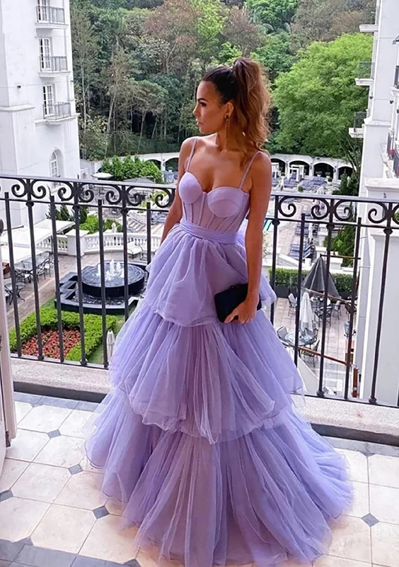 Best Seller A-line Sweetheart Sleeveless Long/Floor-Length Tulle Corset Prom Dress With Ruffles Gowns Best Seller A-line Sweetheart Sleeveless Long/Floor-Length Tulle Corset Prom Dress With Ruffles Gowns