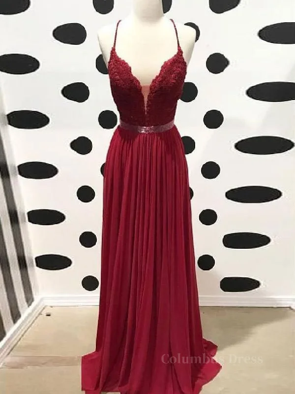 Exclusive Offers Burgundy A Line V Neck Backless Lace Tulle Long Corset Prom Dresses, Burgundy Lace Corset Formal Dresses, Burgundy Evening Dresses outfit Exclusive Offers Burgundy A Line V Neck Backless Lace Tulle Long Corset Prom Dresses, Burgundy Lace Corset Formal Dresses, Burgundy Evening Dresses outfit
