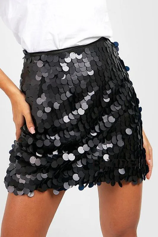 Best Deals Sexy Solid Sequins Regular Type A Solid Color Bottoms RE5244