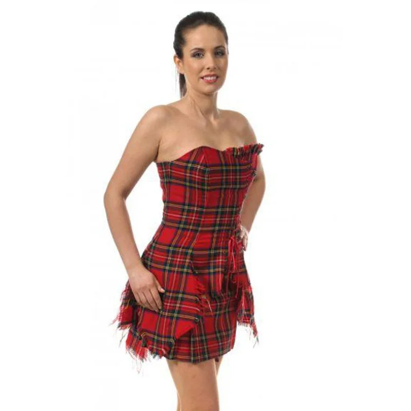 Loyalty Reward Acrylic Wool Tartan Corset Bella Plaid With Billie Kilt
