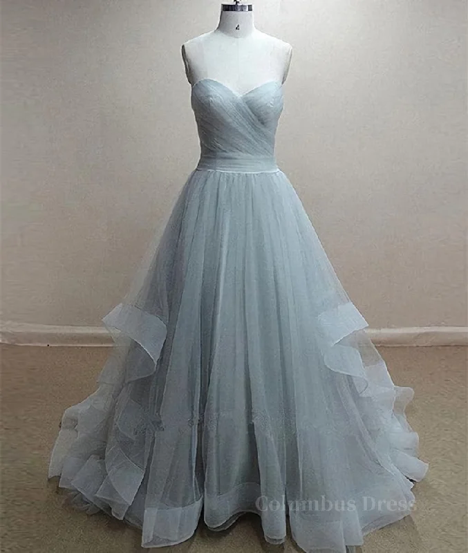 Deal Frenzy A-Line Sweetheart Neck Grey Corset Prom Dresses, Corset Formal Dresses, Grey Corset Wedding Dresses outfit Deal Frenzy A-Line Sweetheart Neck Grey Corset Prom Dresses, Corset Formal Dresses, Grey Corset Wedding Dresses outfit